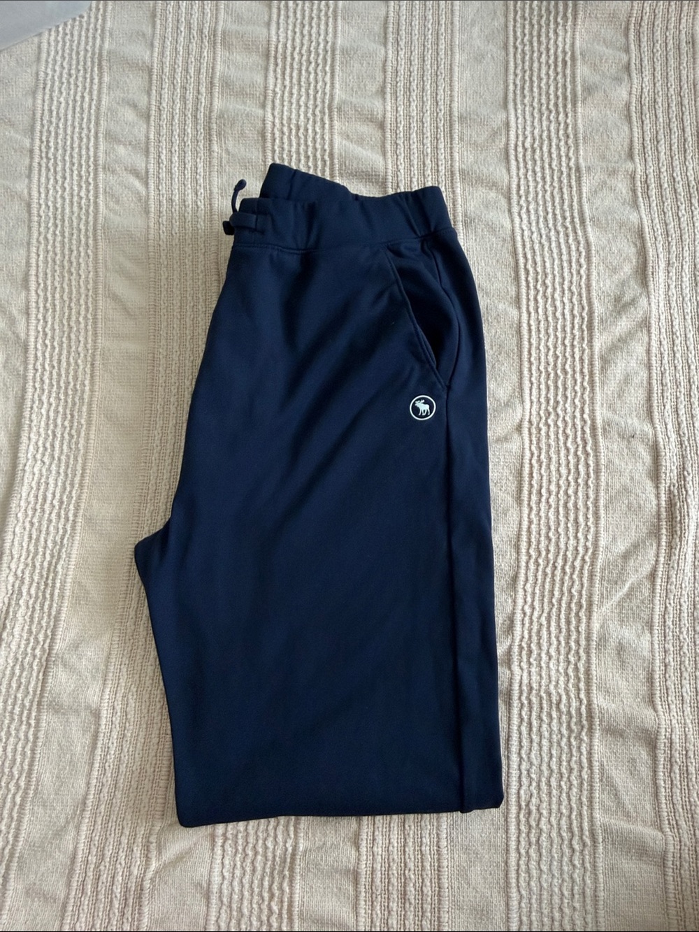 abercrombie kids navy blue jogger sweatpants